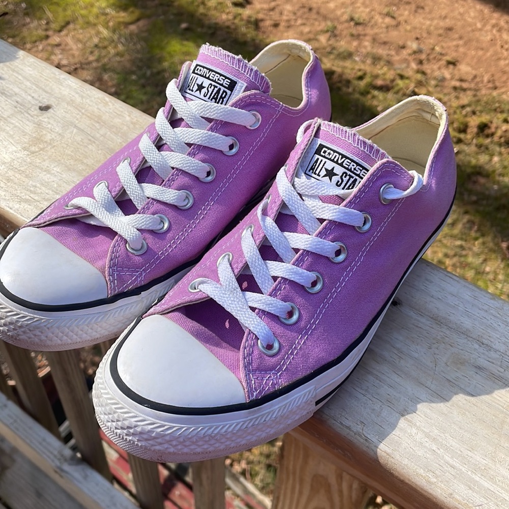 Converse Purple Low-Top Sneakers - Picture 8 of 11